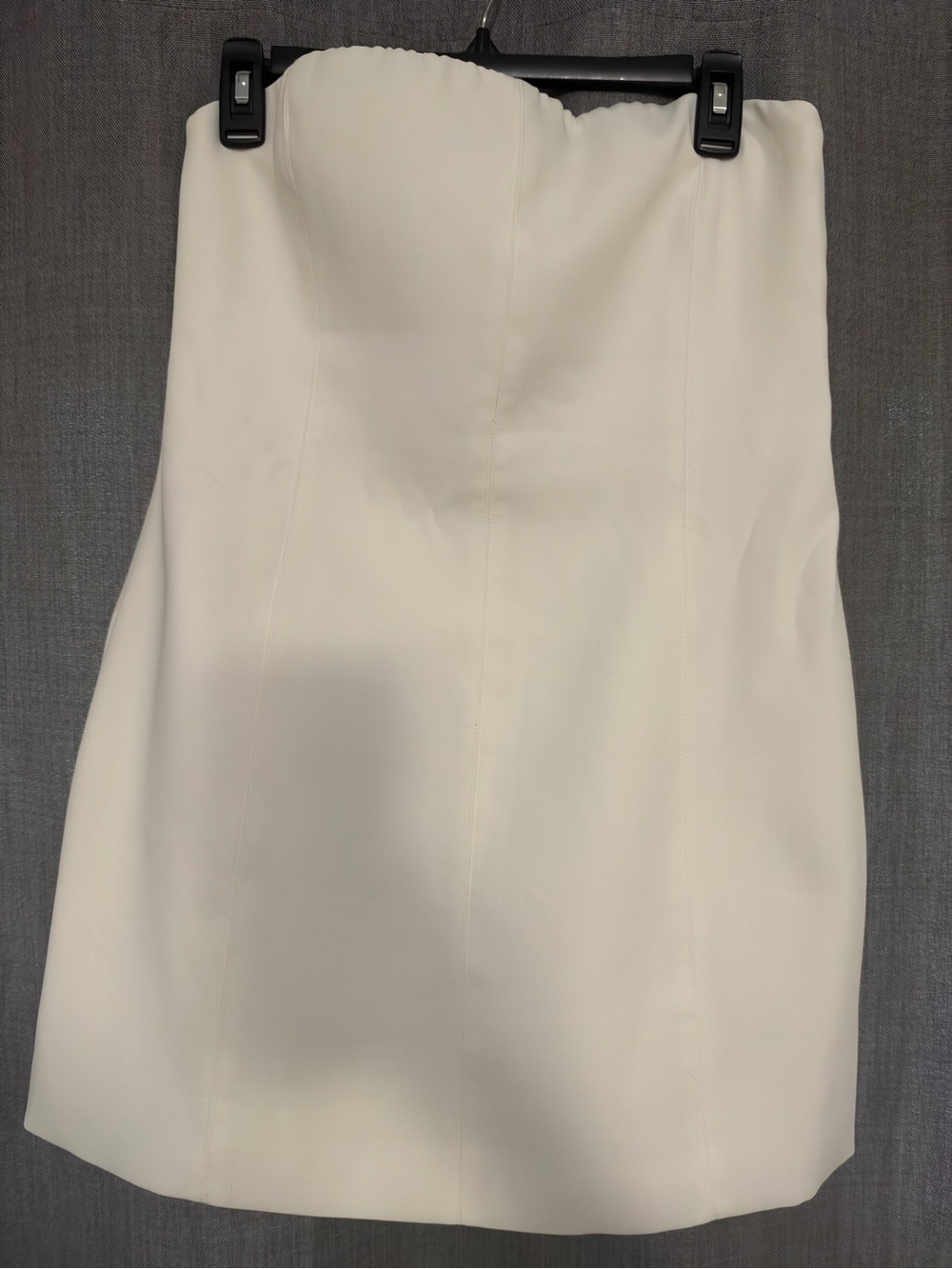 MESHKI Strapless White Mini Dress